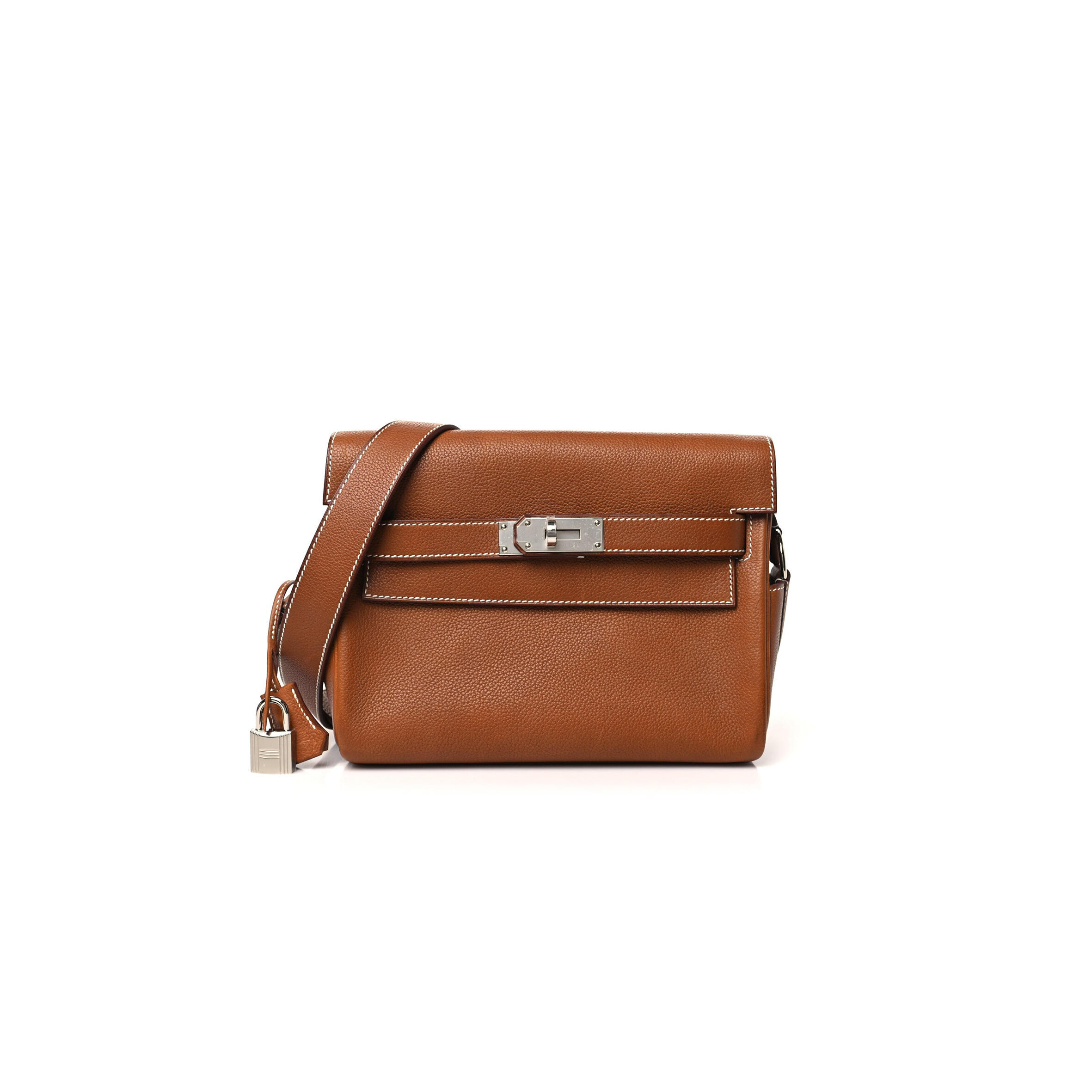 H**mes MASTER BARENIA FAUBOURG KELLY MESSENGER PM FAUVE (24*20*11cm)